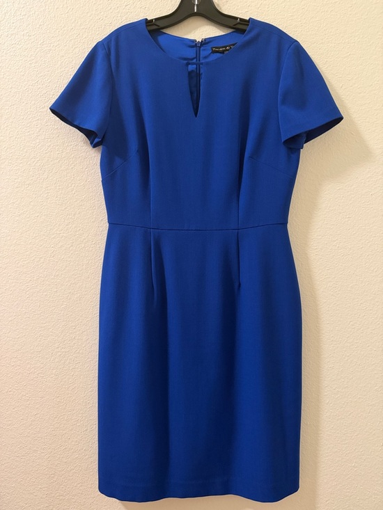 Preston & York Dresses & Skirts - Preston & York Cobalt Blue Short-Sleeve Midi Sheath Dress
